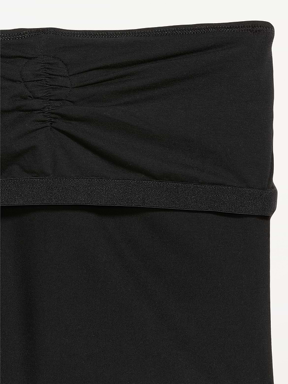 Tie-Neck Rosette Tube Top