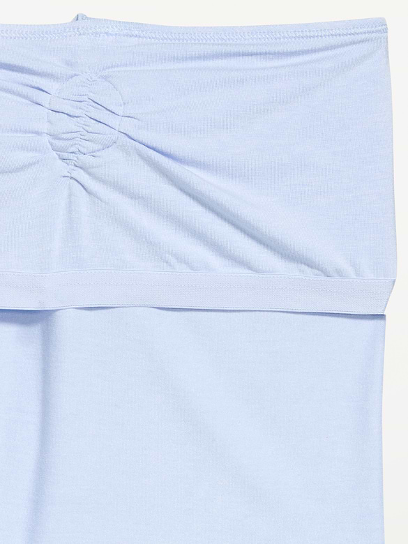 Tie-Neck Rosette Tube Top