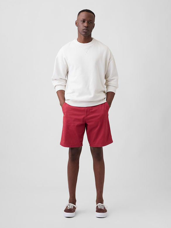 9" Essential Khaki Shorts