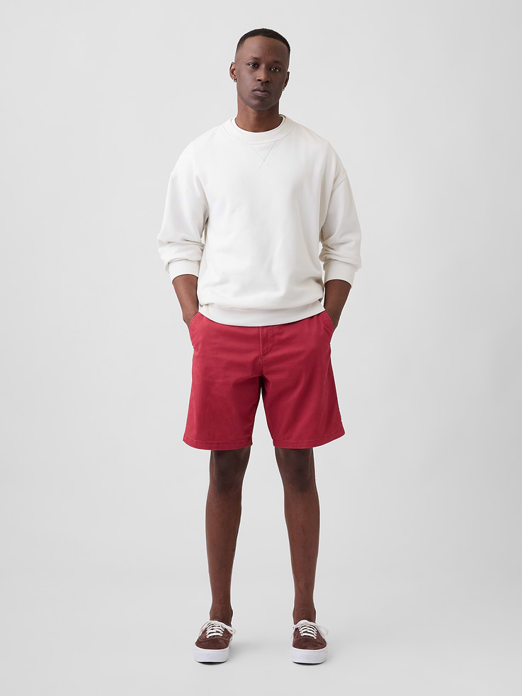 Image number 1 showing, 9" Essential Khaki Shorts