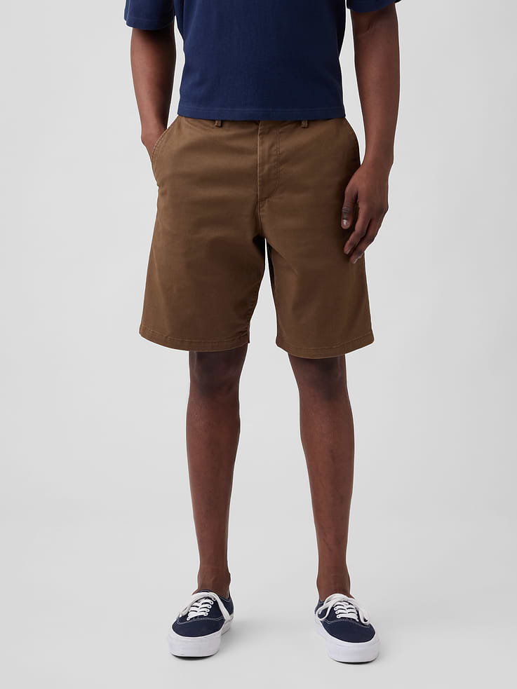 Image number 3 showing, 9" Essential Khaki Shorts