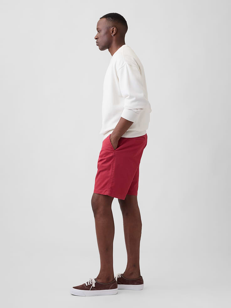 Image number 4 showing, 9" Essential Khaki Shorts
