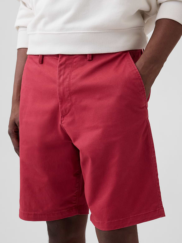 9" Essential Khaki Shorts