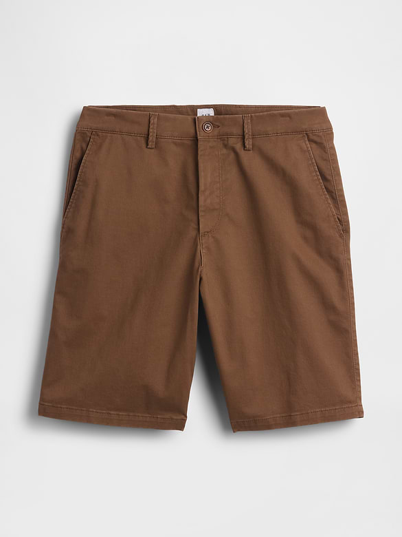 9" Essential Khaki Shorts
