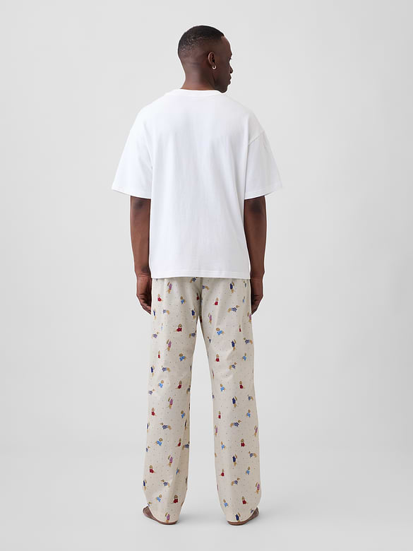 Relaxed Poplin PJ Pants