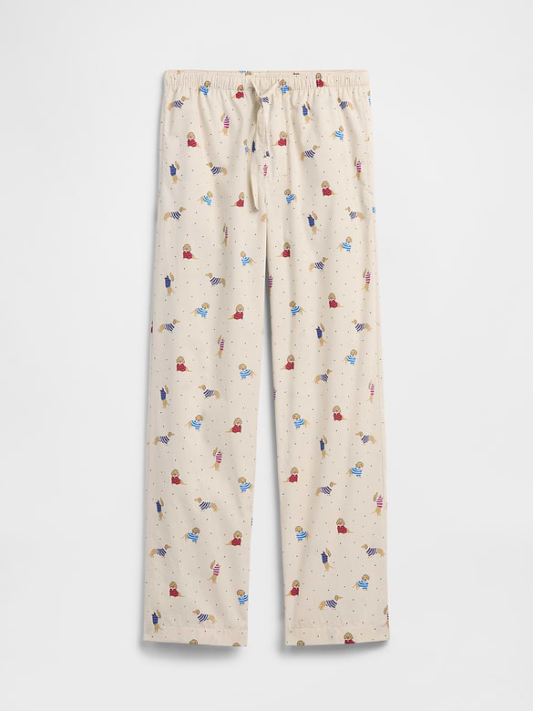 Relaxed Poplin PJ Pants