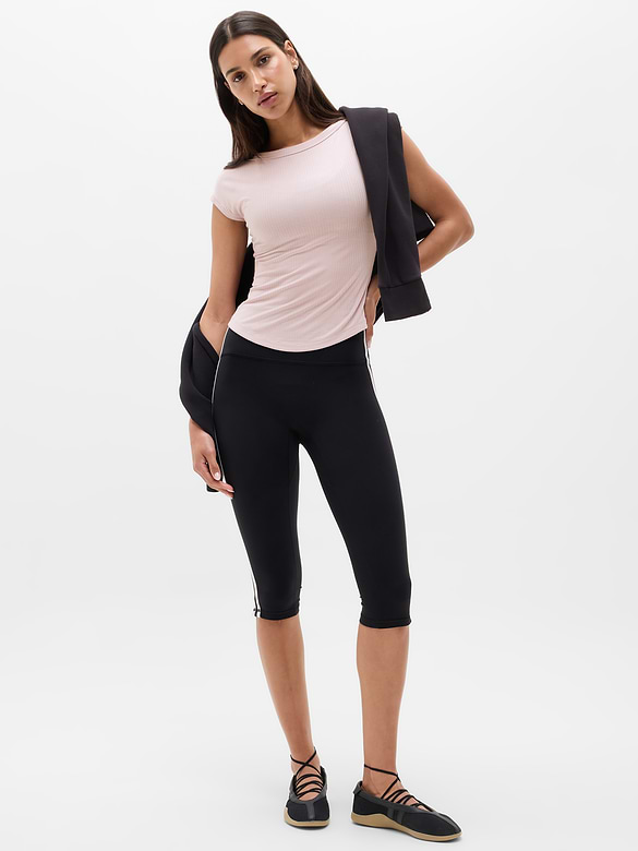 Perfect Rib Boatneck Tee