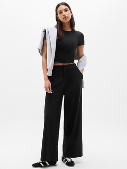 Pinnacle High Rise Trouser — Black by Athleta