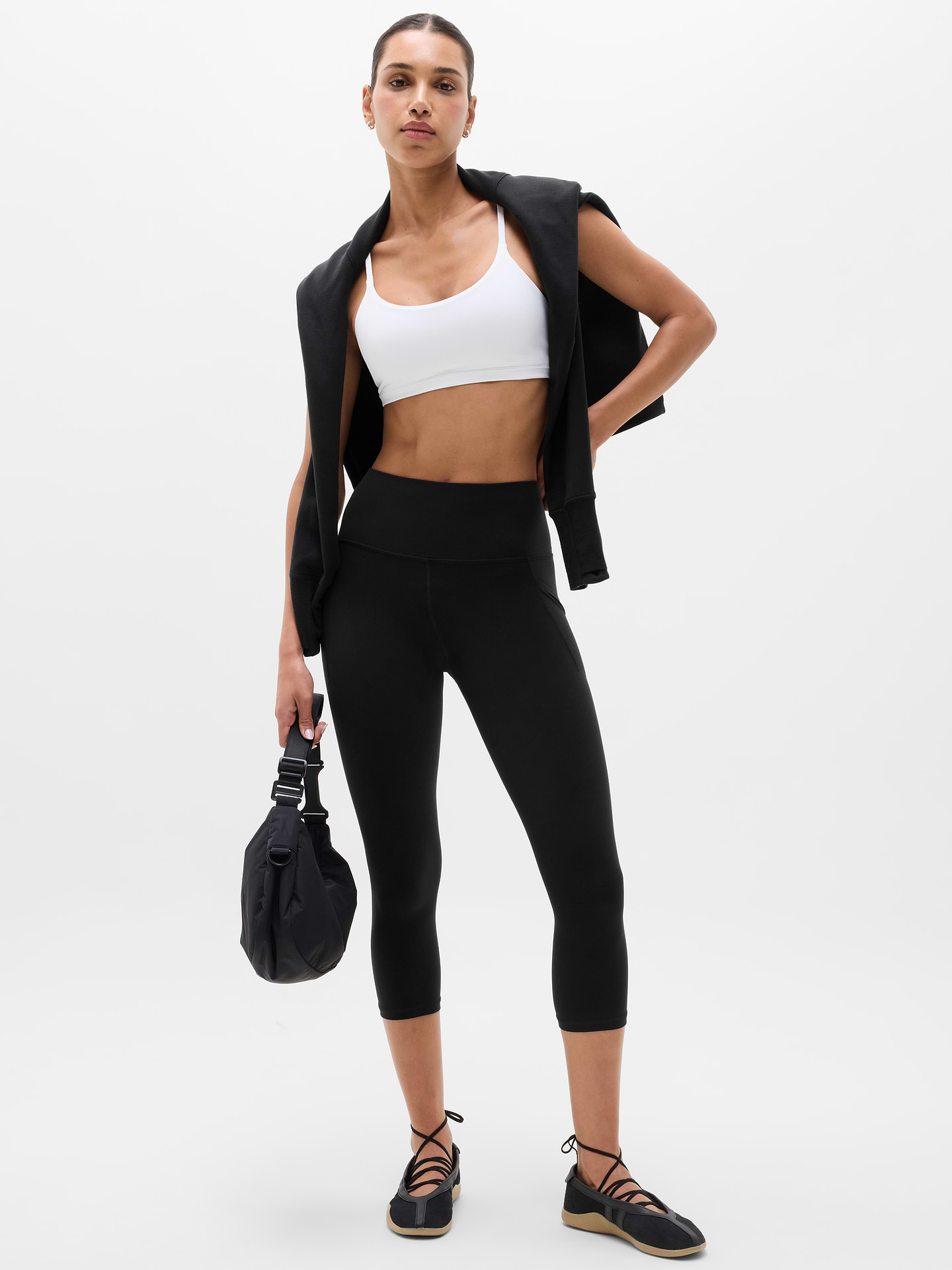 Salutation Stash High Rise Capri - Black