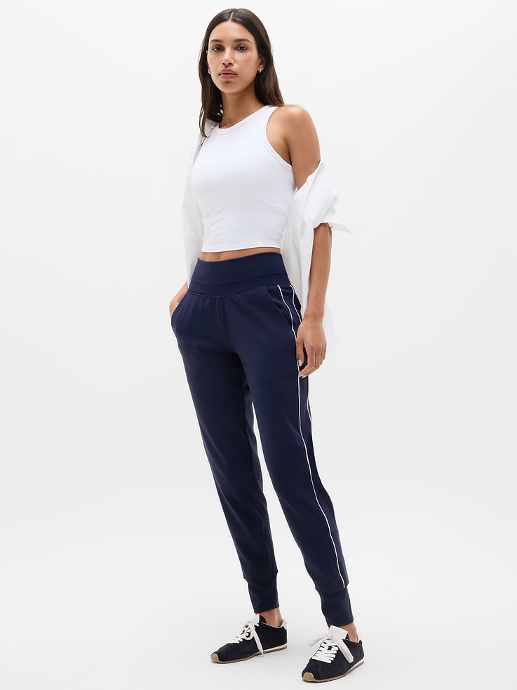 Image number 5 showing, Venice High Rise Track Stripe Jogger