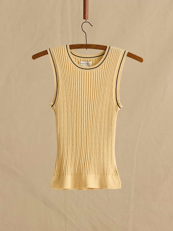 Archive Wool-Cotton Knit Tank Women's Size XS