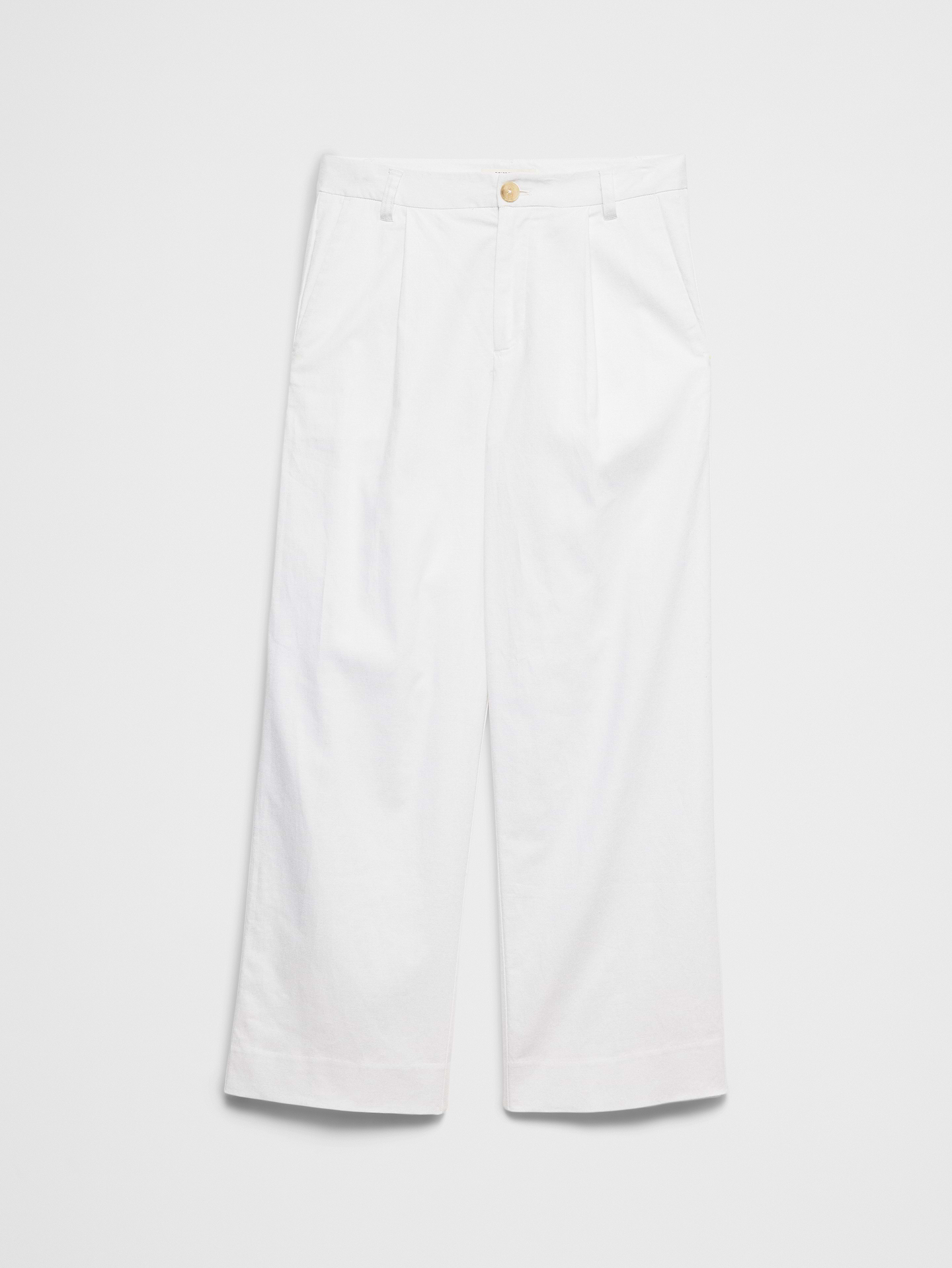 Image number 4 showing, Straight-Leg High-Rise Linen-Blend Pleated Pant