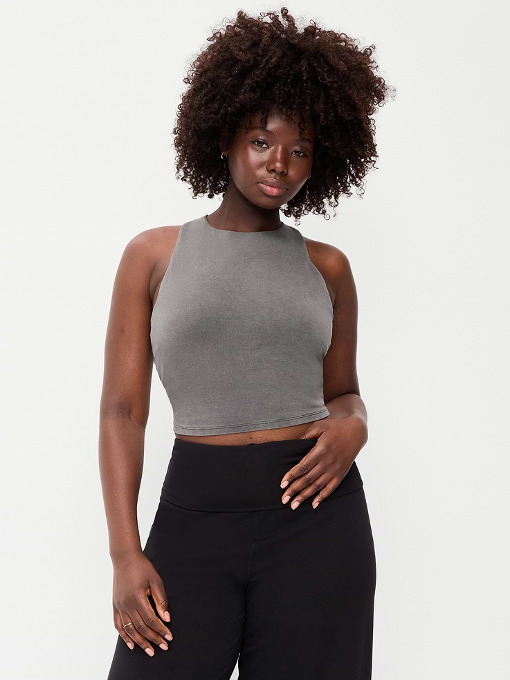 Image number 5 showing, Light Support PowerChill High-Neck Racerback Sports Bra