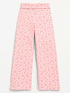Image number 5 showing, Foldover Jersey Knit Wide-Leg Pants for Girls