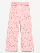 Image number 4 showing, Foldover Jersey Knit Wide-Leg Pants for Girls