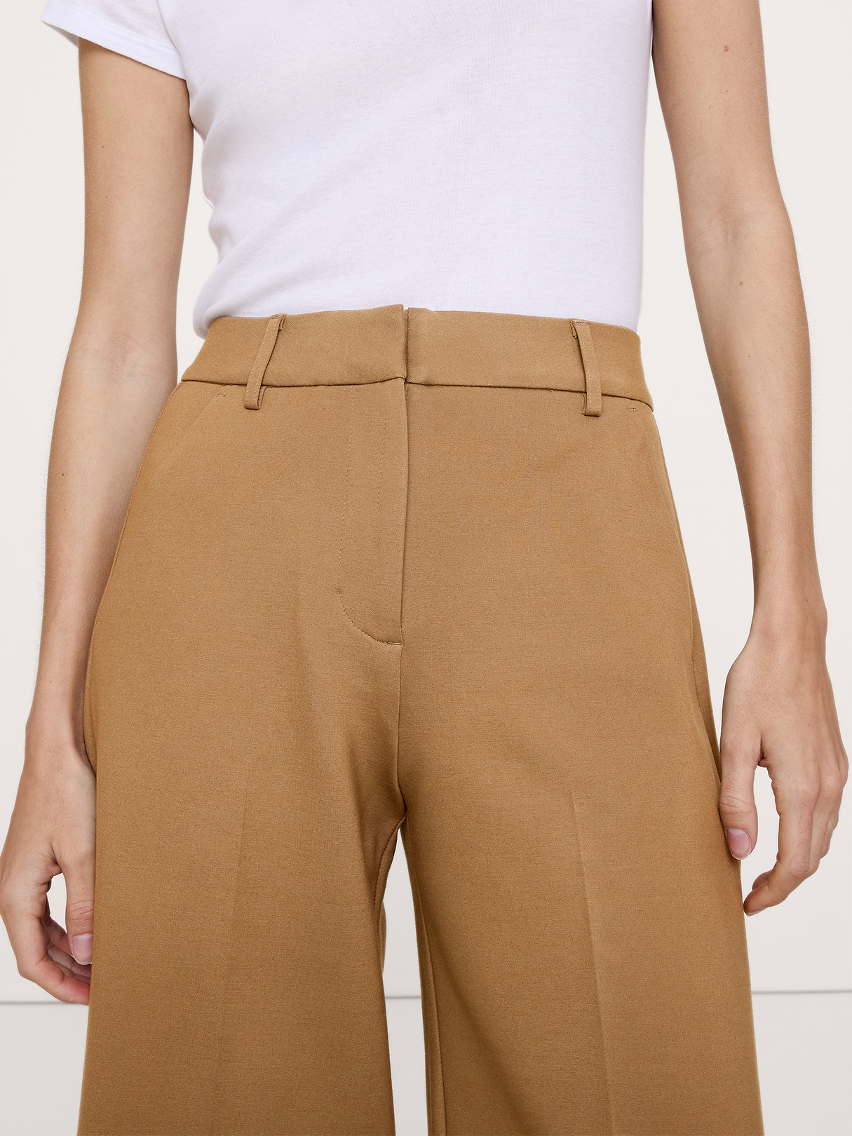 High-Rise Ponte Culotte | Banana Republic