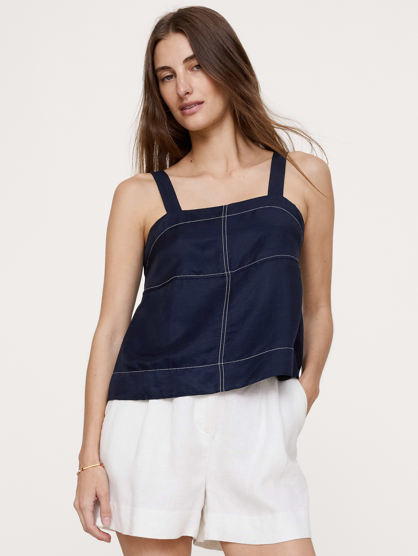Image 5 of 8, Viscose-Linen Tank
