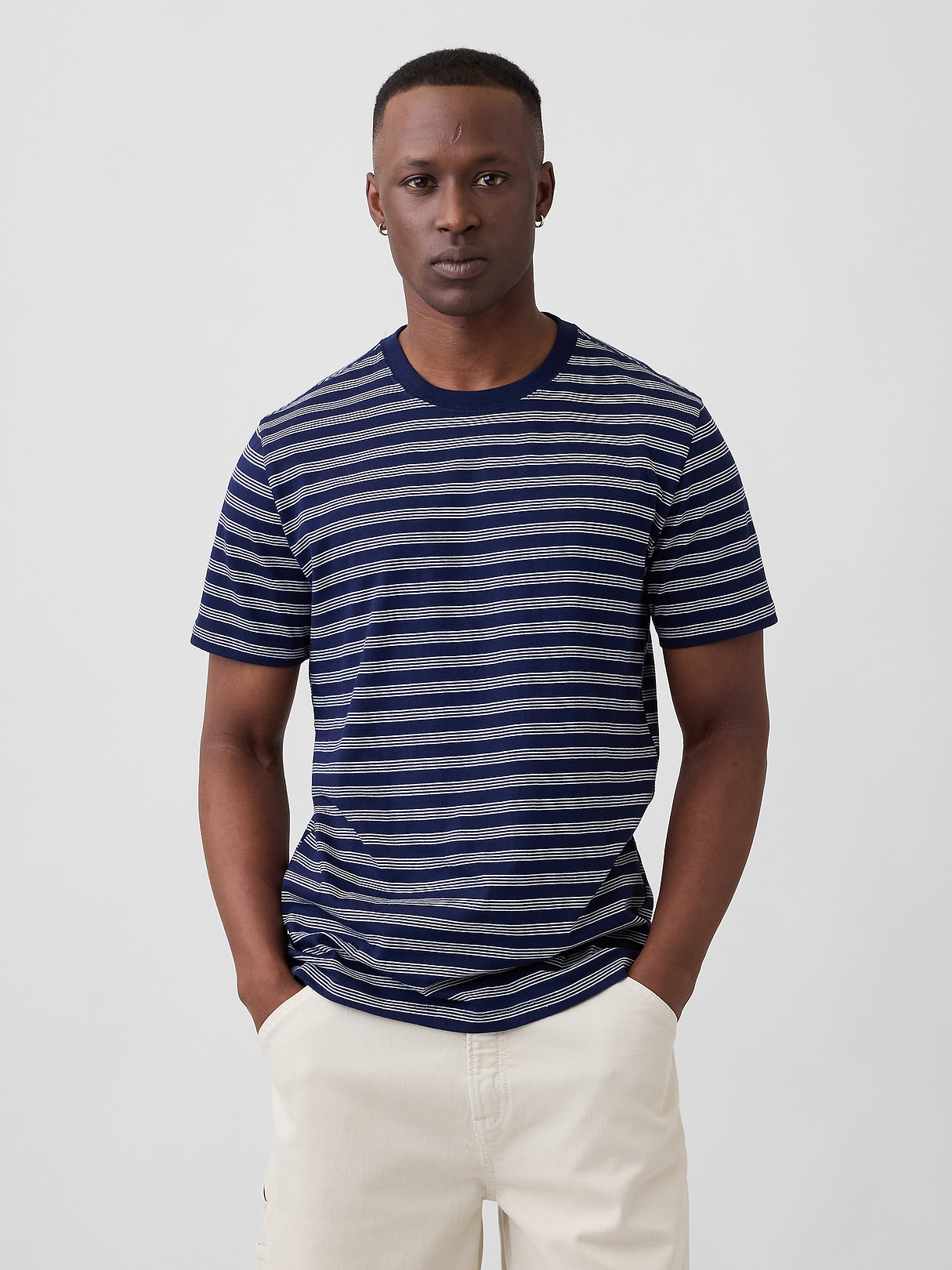 Everyday Soft Stripe Crewneck T-Shirt | Gap Factory
