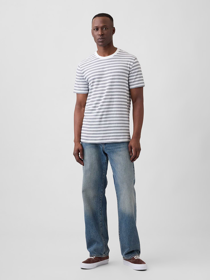 Image number 3 showing, Everyday Soft Stripe Crewneck T-Shirt