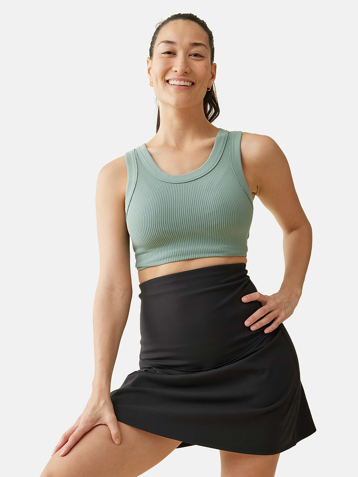 Image number 3 showing, Ingrid and Isabel The New Mama Black Postpartum Support Skort