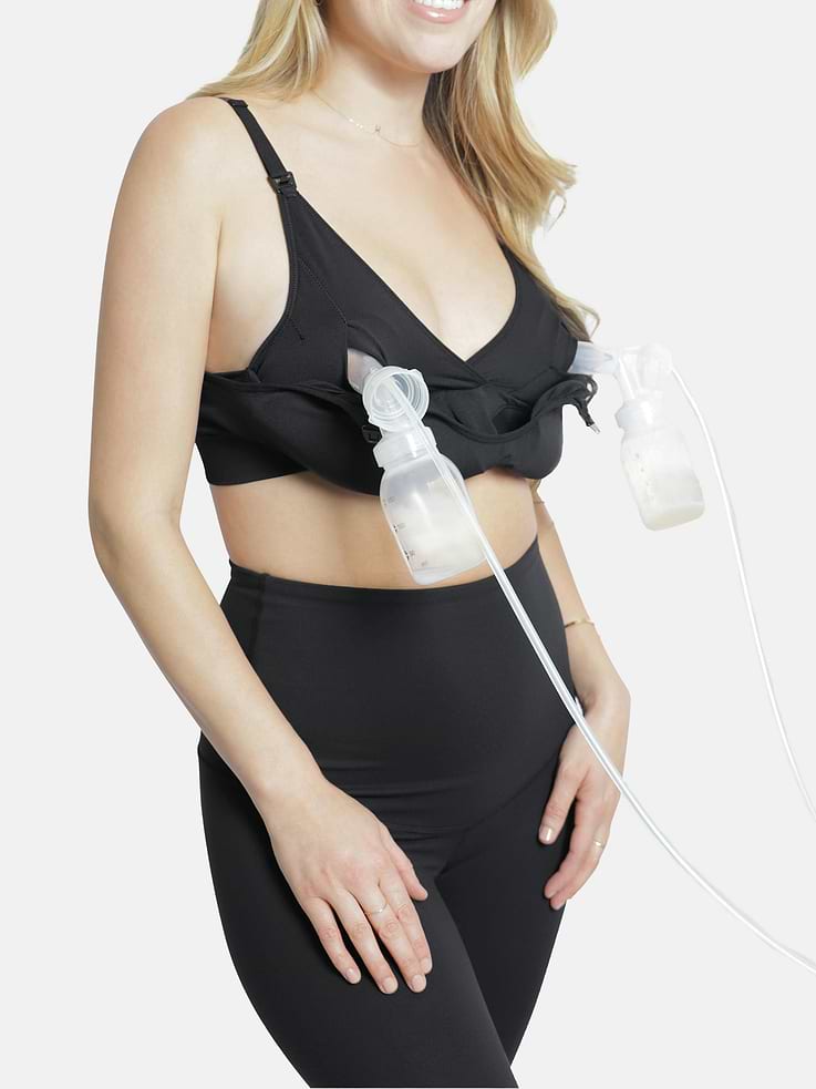 Image 2 of 3, Ingrid and Isabel Maternity Cooling Nursing and Pumping Bra