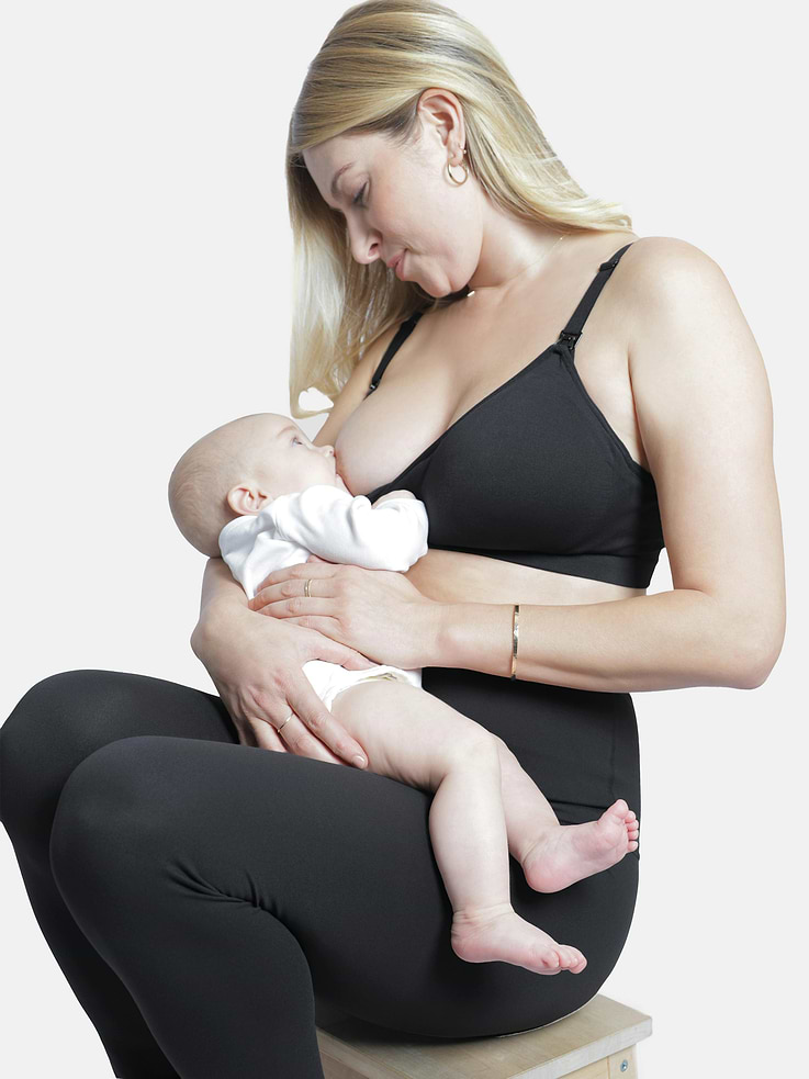 Image 3 of 3, Ingrid and Isabel Maternity Cooling Nursing and Pumping Bra