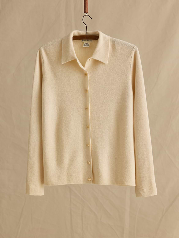Archive Lambswool Button-Down Blouse Women's Size L