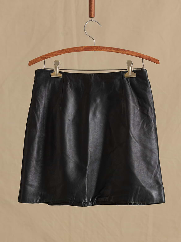 Archive Leather Wrap Mini Skirt Women's Size 4