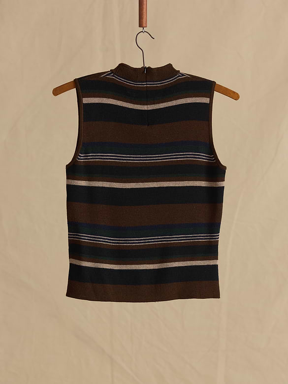 Archive Merino Wool Mock-Neck Sweater Tank Women's Size S
