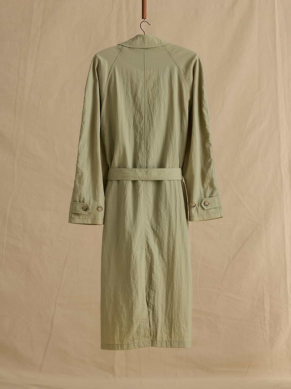 Archive Sage Green Trench Coat Women's Size M