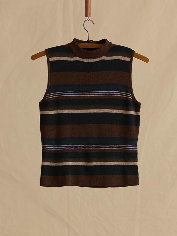 Archive Merino Wool Mock-Neck Sweater Tank Women's Size S