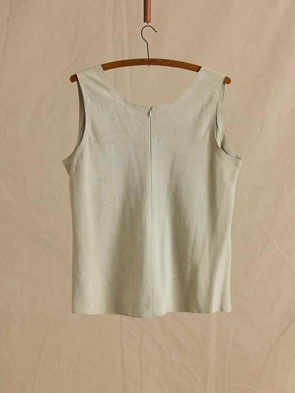 Archive Suede Zip-Back Tank Women's Size L