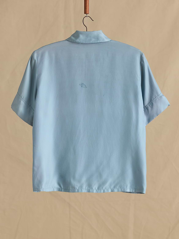 Archive Silk Collared Top Women's Size M