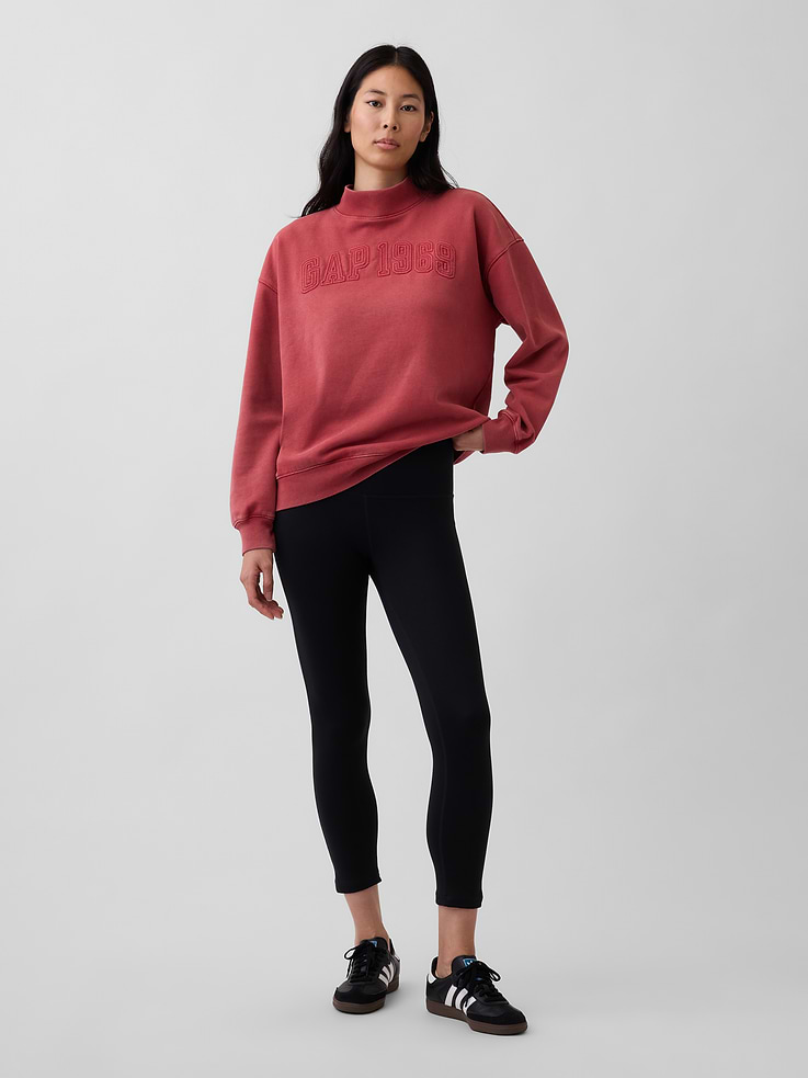 Image number 2 showing, Heavyweight French Terry Oversized Mockneck Sweatshirt