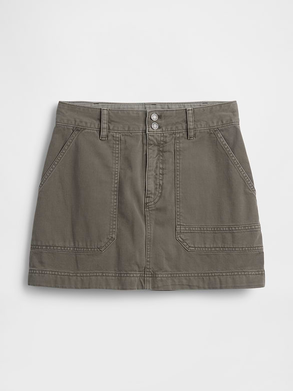 High Rise Mini Utility Skort