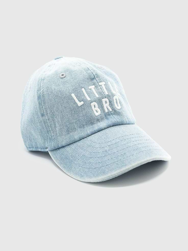Image 1 of 2, Hat for siblings., Metal buckle fastener at the back.