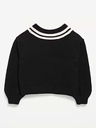 Image number 2 showing, Cropped V-Neck Sweater for Girls
