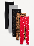Image number 1 showing, Leggings 5-Pack for Girls