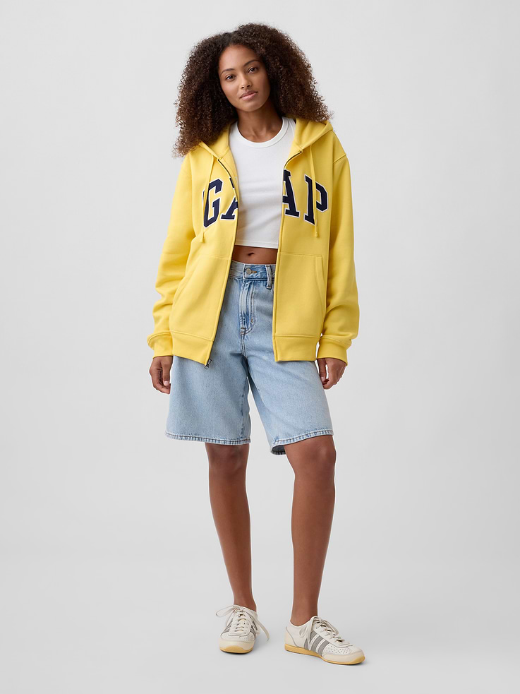 Image number 5 showing, Adult Relaxed Gap Logo Zip Hoodie