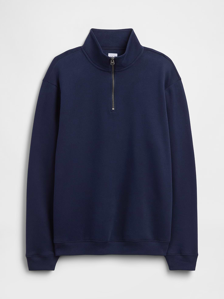 Image 6 of 7, Adult Relaxed Quarter-Zip Fleece Sweatshirt