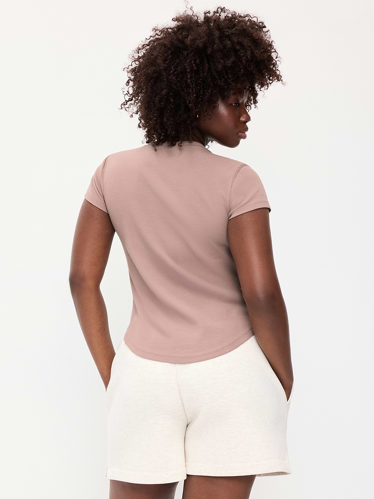 Image number 6 showing, CloudLite Crew-Neck Ribbed T-Shirt