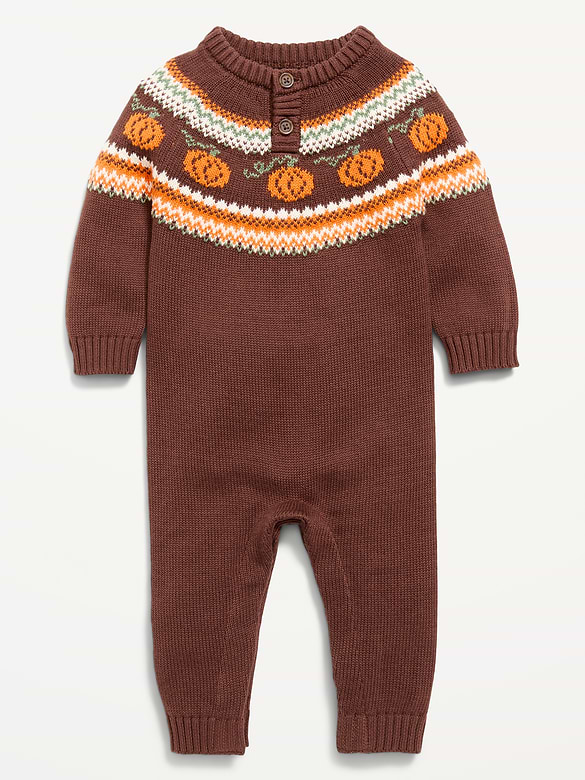 Une-pièce en tricot à manches longues pour bébé