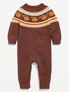 Image number 3 showing, Long-Sleeve Sweater-Knit One-Piece for Baby