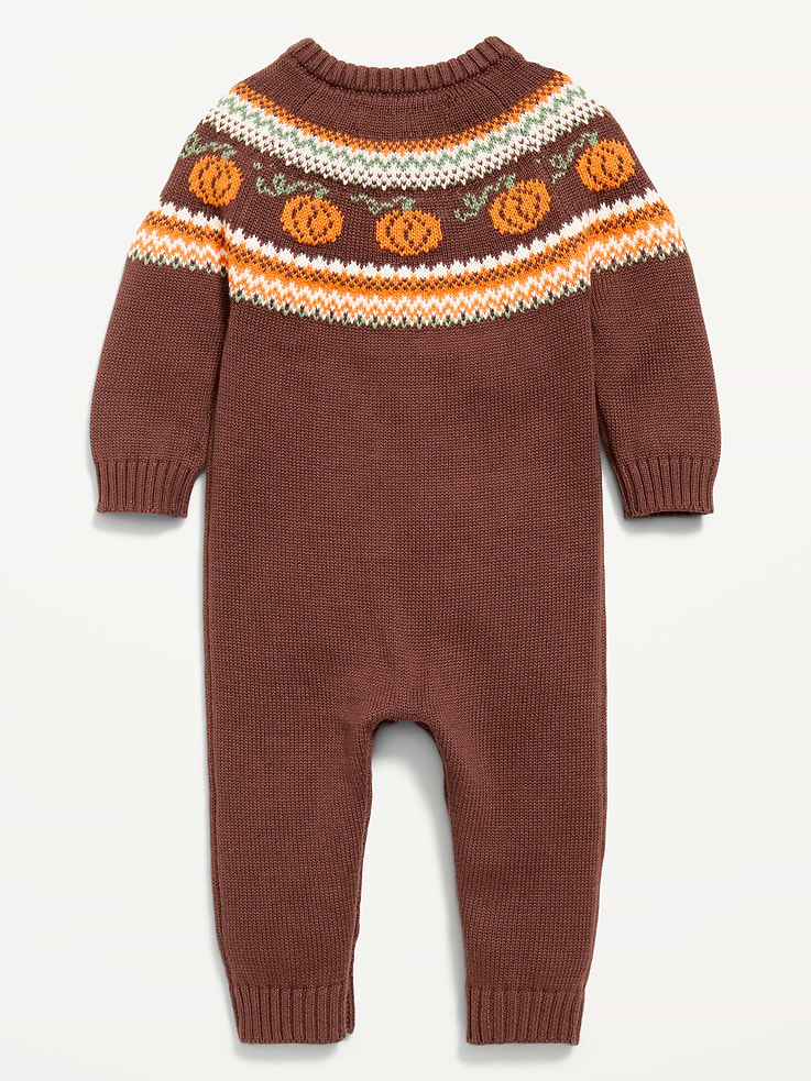 Image 3 of 4, Long-Sleeve Sweater-Knit One-Piece for Baby