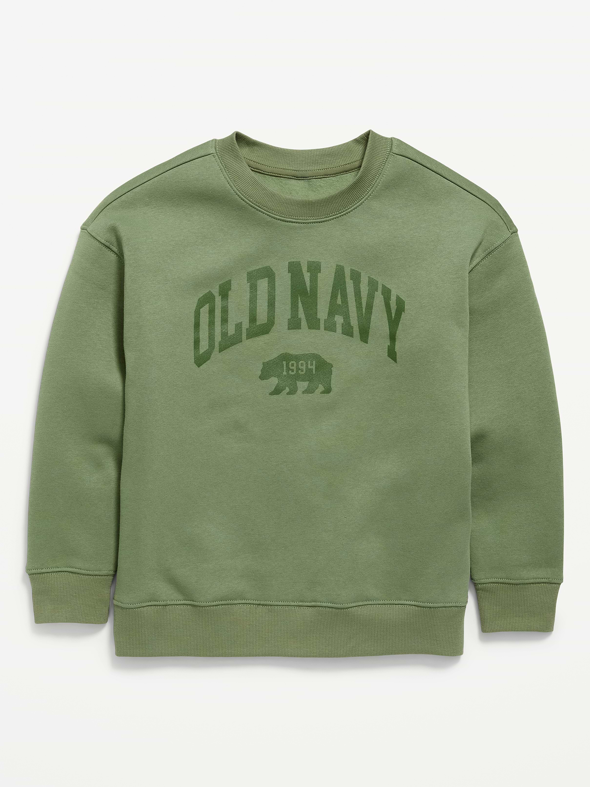 Image number 1 showing, Oversized Logo Graphic Crew-Neck Sweatshirt for Boys
