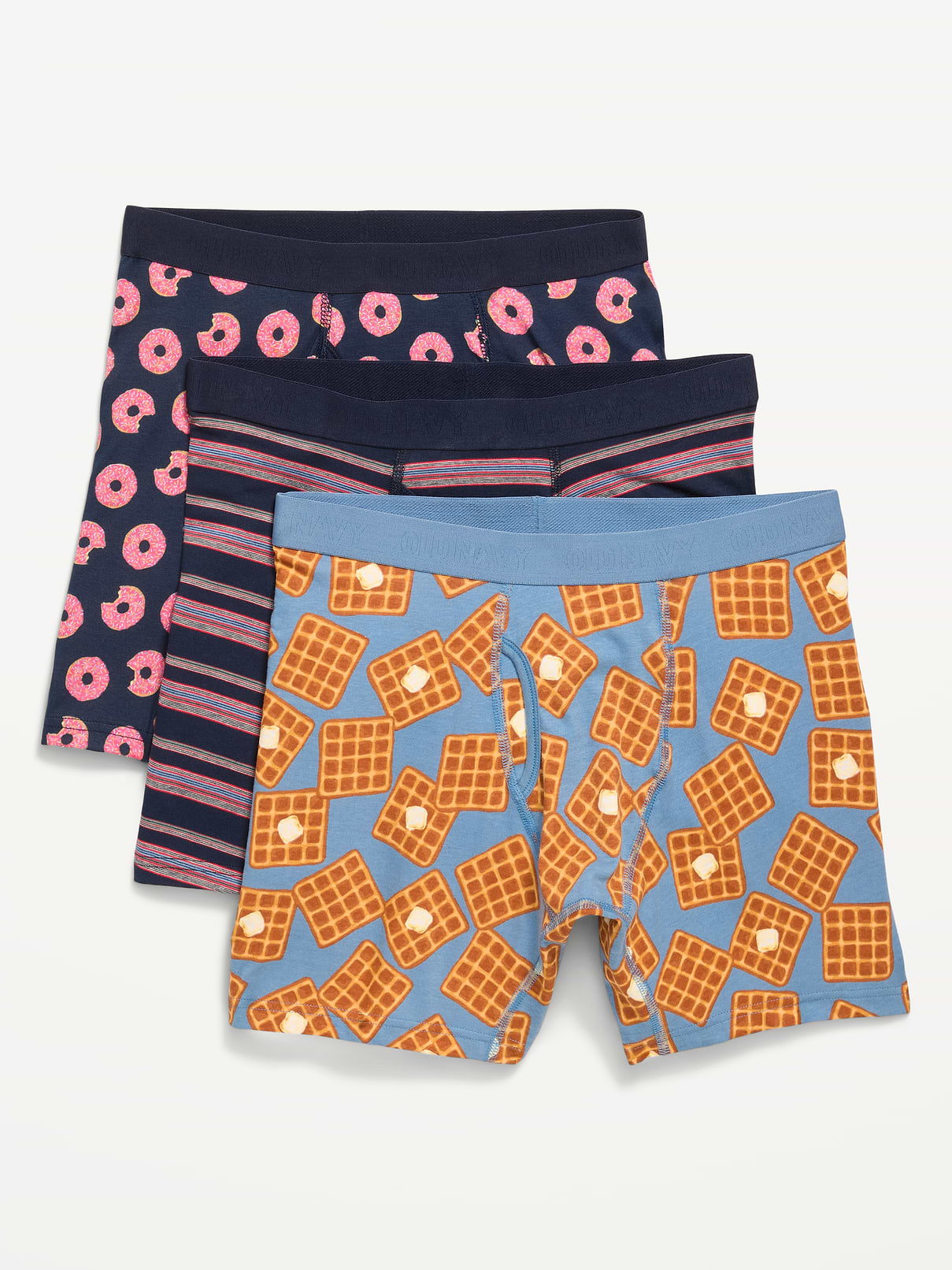 Image number 1 showing, 3-Pack Soft-Washed Boxer Briefs -- 6.25-inch inseam