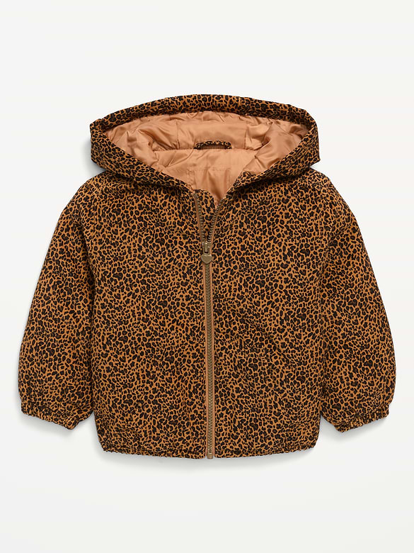 Veste à glissière en velours côtelé à motif pour toute-petite