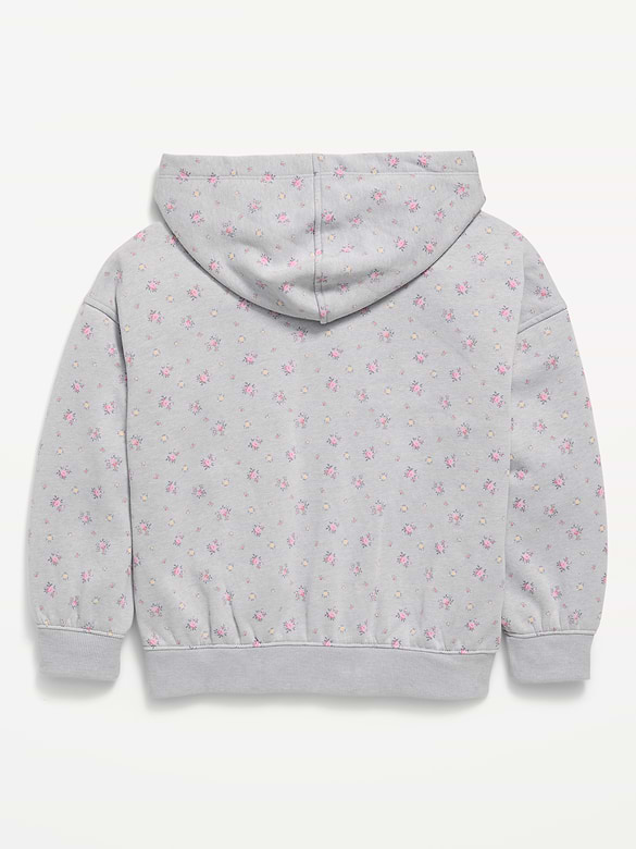 Oversized Graphic Pullover Hoodie for Girls