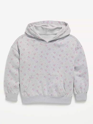 Image number 1 showing, Oversized Graphic Pullover Hoodie for Girls