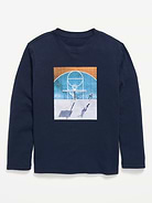 L'image numéro 1 présente T-shirt à imprimé à manches longues pour garçon